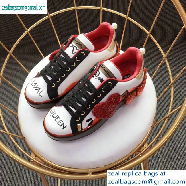 Dolce  &  Gabbana Embroidered Portofino Sneakers 03 2019